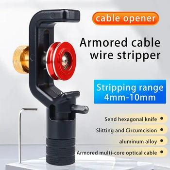 Priečne pozdĺžne optických káblov otvárač 4-10 MM striptérka pancierové kábel fréza optických stripping nôž