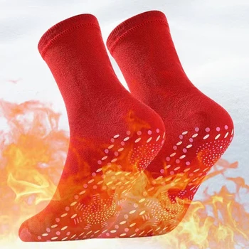 Samovoľne Sa Zahrievajúce Ponožky, Zdravotné Ponožky Zimné Teplé, Tepelné Krátke Ponožky Outdoor Teplé Anti-Studená Unisex Bežné Magnetoterapia Sox