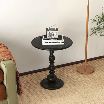 Nordic Železa Malý Okrúhly Stôl Retro Obývacej Izbe, Konferenčný Stolík Tvorivé Mobile Gauč Posteli Mini Stolný Bedrrom Bytový Nábytok