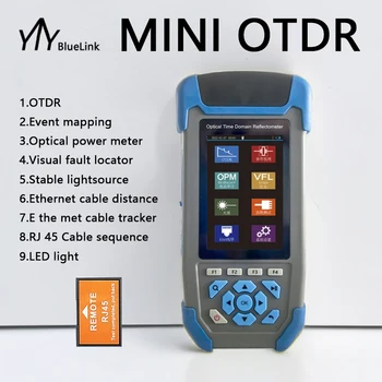 Mini OTDR 9-V-1 1310/1550nm Optického Reflektometra a VFL OLS OPM EventMap 22/24dB 60Km Doprava Zadarmo