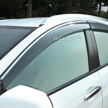 Auto Dekorácie Kryt Nálepky okenného Skla Vietor Clonu Dažďa/Sun Stráže 4pcs Pre Honda HR-V HRV Vezel 2014 2015 2016 2017 2018