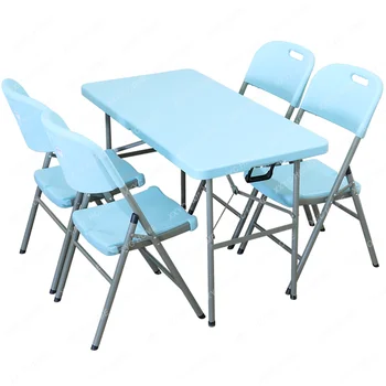 Skladací Stôl Jednoduchý Domácnosti Jedálenský Stôl Vonkajšie Kút Stôl a Stoličky Prenosné Obdĺžnikové