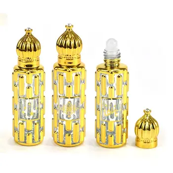 Vintage Parfum Fľaše Mini Luxusný Zlato Samoopaľovacie Roll-on Fľaše Prázdne Naplniteľné Esenciálny Olej Fľaše, Svadobné Dekorácie