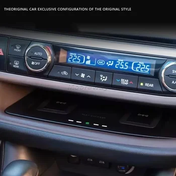 15W Auto Nabíjačka Telefónu Pad Pre Toyota Highlander 2015-2021 Rýchle Nabitie Qi Bezdrôtové Nabíjanie Mobilných Držiak Príslušenstva Interiéru