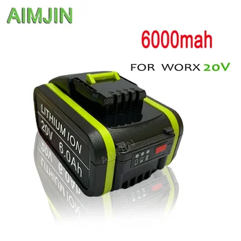 20V 6000mah Li-Ion Nabíjateľná Batéria pre Worx Náradie,Vhodné pre WX390 WX178 WX550 WX386 WX678 WX373
