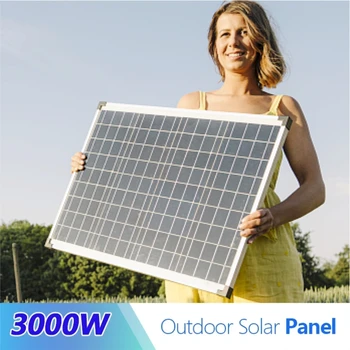 Solárny Panel 1000W 2000W 3000W 18V Vysoká Účinnosť Portable Power Bank Pružné Plnenie Vonkajšie Solárne Články Pre Home/Camping