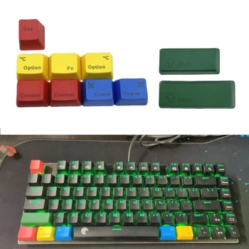CMYK Farby Sub PBT Keycaps Farba Tepelnej Sublimačná SHIFT Doplnok Keycaps Farba Keycap 10PCS