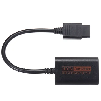Pohiks 1pc High Definition Video kompatibilný s HDMI Prevodník, Prenosný, Trvanlivý Hra Adaptér S Káblom Pre Nintend 64/SNES/NGC/SFC