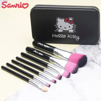 Kawaii Hello Kitty Make-Up Štetec Set Roztomilé Červenať Obočia, Pier Eye Shadow Brush Krásy Nástroje Dievča Krásu Tváre Make-Up Štetce Darček
