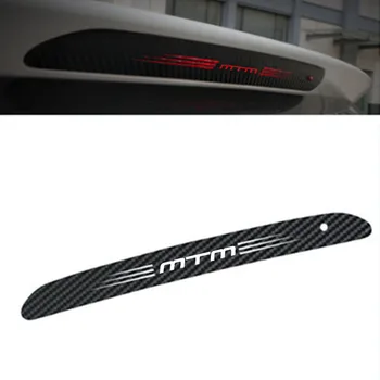 Carbon Fiber Auto Brzdový Lampa Nálepky Styling pre VW MTM Logo 2023 Vysoko Umiestnené Zadné Brzdové Svetlá Kryt Obtlačky Príslušenstvo