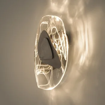 Postmoderných Luxusné Nástenné Svietidlo Crystal Tvorivé Spálne, Obývacia Izba Pozadí Steny Výzdoba Osvetlenie Osobné Chodbe LED Svetlá
