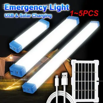 1~5 KS LED Trubice Nočné Svetlo Magnetické 17 CM 32 CM 52 CM USB Nabíjateľné Núdzové Osvetlenie Vonkajšie Prenosné Dlhé Pásy Núdzové