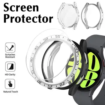 3ks pre samsung galaxy sledovať 6 klasické 47mm 43mm TPU puzdro+screen protector Tvrdeného Skla film+ PC rámik slučky watch6 classic