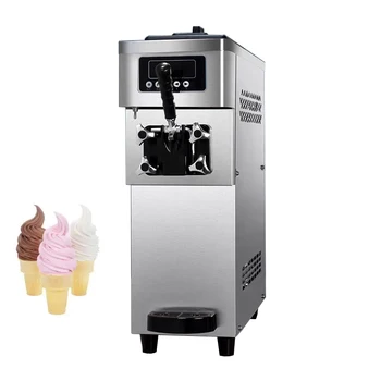 Obchodné Ice Cream Maker Nehrdzavejúcej Ocele Mäkké Slúžiť Ice Cream Stroj Ploche Jogurt zmrzlina Stroj na Výrobu 1500W