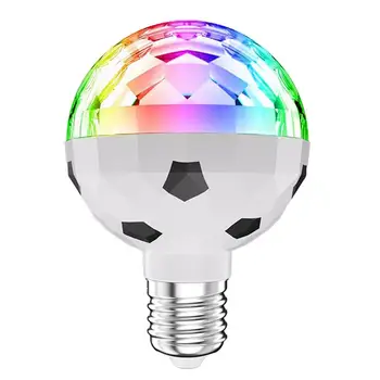 Disko Guľa Svetla Spinning Disco Svetlá Loptu Lampa Futbal Dizajn S LED úsporná Mäkké Knot A Farbu RGB Funkciu Bar