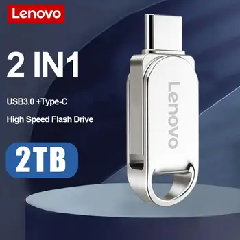 Lenovo 2TB Usb 3.0 Flash Disky Vysokou Rýchlosťou Kovové kl ' úč 512 gb diskom 1 tb 256 GB Prenosný Usb kľúč Vodotesný Memoria Usb Flash Disk