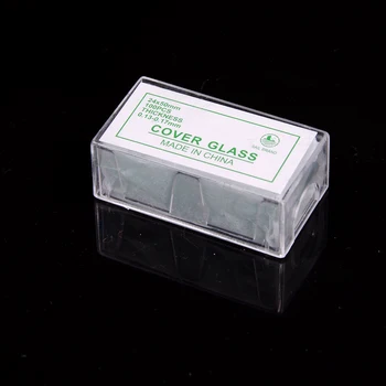 100 Ks Priehľadný Námestie Sklenené Listov Coverslips Coverslides Pre Mikroskopom Optický Prístroj Mikroskop Kryt Slip