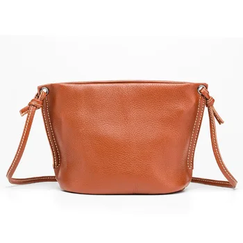 Originálne Kožené tašky pre Ženu Nové žien taška módne jednoduché jediný ramenný mäkké Retro farbou Bežné telefónne crossbody taška