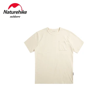 Naturehike Vonkajšie Športové Muži T-Shirts Turistika Tee Tričko Voľné Bavlna Rýchle Suché Krátky Rukáv Pevné Priedušná Plus Veľkosť Oblečenie