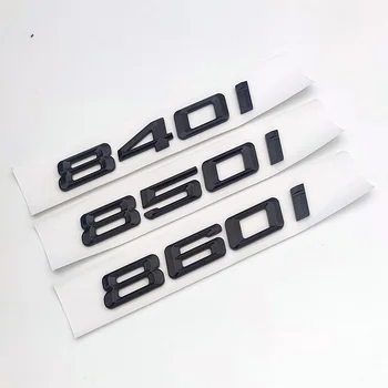 3d ABS Lesklej Čiernej Kufri Písmená Nálepky 840i 850i 860i Znak Logo Štítok Kotúča, Pre BMW 8 Series E31 G15 Príslušenstvo