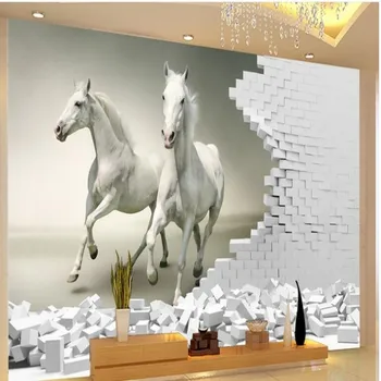 wellyu Prispôsobené veľké nástenné maľby Princ 3D módne stereo krajiny, TV joj, steny netkaných tapiet