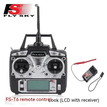 Fus Flysky Fs-t6 2.4 g 6-kanálové Diaľkové Ovládanie Lcd Displej S Fs-r6b Prijímač