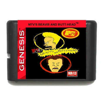Nový Príchod Beavis a Butt-head 16bit MD Hra Karty Pre Sega Mega Drive Pre Genesis