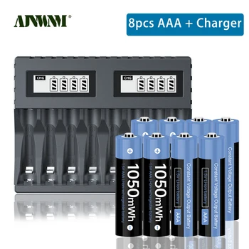100% Nový 1,5 V AAA Nabíjateľné Batérie 1050Wh 1,5 V Lítiové 3A aaa Batérie pre autíčka Fotoaparát Blesk