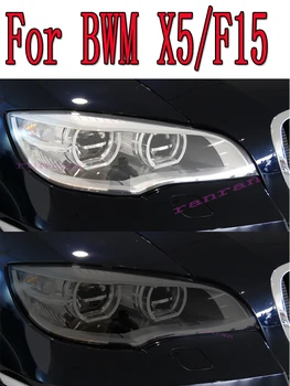 2 Ks Pre BMW X5 F15 M F85 G05 Auto Svetlometu Odtieň Black Ochranné Fólie Vinylové Ochrany Transparentné TPU Nálepky Príslušenstvo