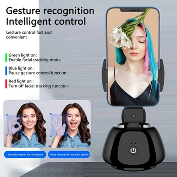 Intellig Ai Nové Mini Selfie Stick Automatické Sledovanie Natáčanie 360 Stupňov Rotácie Inteligentné Týchto Živých Telefónu Držiak Gimba