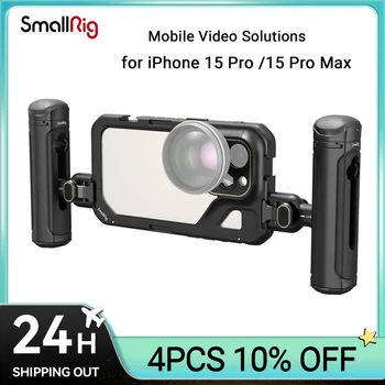 SmallRig Mobile Video Riešenia pre iPhone 15 Pro /15 Pro Max SmartPhone Klietka pre iPhone 15 Pro/15 Pro Max pre Videoing Vlogging