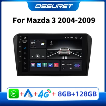 OSSURET 2Din Android Auto Multimediálne Rádio Prehrávač pre Mazda 3 Mazda3 2004 2009 Carplay Auto Stereo Audio do Áut GPS Autoradio Video