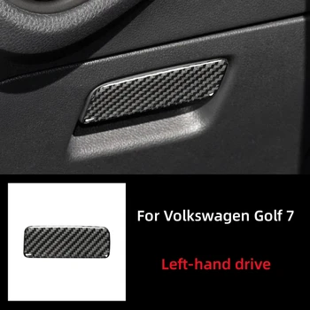Pre Volkswagen Vw Golf 7 Glaxay Mk7 2013-2019 Uhlíkových Vlákien Auto Kormidlovni Úložný Box Prepínač Dekor Nálepky Rám Auto Príslušenstvo
