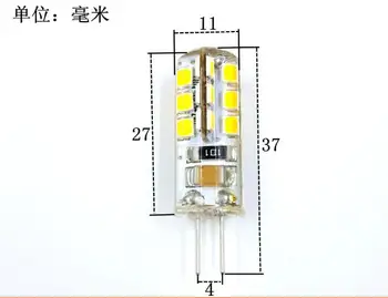 LED Žiarovka G4 Lampa Perličiek 220V 3W Krištáľové Lampy Dvoch Pin Malá Žiarovka