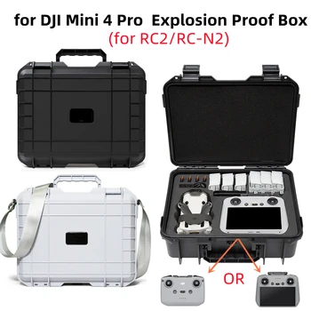 Drone Prípade DJI Mini 4 Pro proti Výbuchu Box Bezpečnosti Prípade Skladovania Bag Anti Drop Ochrany Box Outdoor veľkokapacitný Box