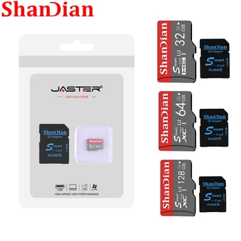 ShanDian Propagačné Karty SD High Speed Pamäťovú Kartu 64GB 128G Mini Smart SD Flash 16 G 32 G 8G Auto Telefónu Pamäťovú Kartu TF Karty