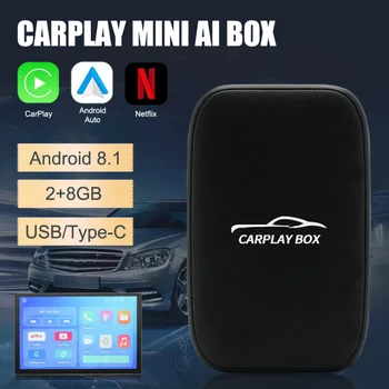 CarPlay Ai Box Bezdrôtový Android Auto Adaptér Pre Netflix YouTube Univerzálne Multimediálne WiFi Blueooth Auto Connect Streaming Box