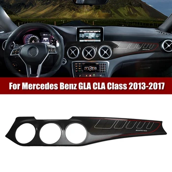 Dashboard Console Panel Výbava Centrálnej Konzoly Panel Nástroja Pásy Kryt Uhlíkových Vlákien Na Mercedes Benz GLA CLA Triedy roky 2013-2017