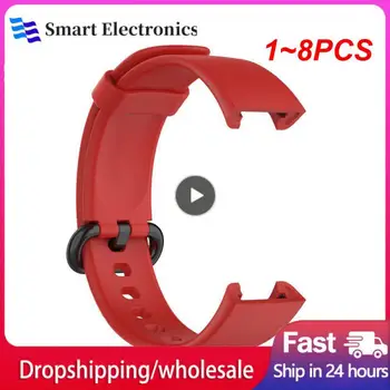1~8PCS Náhradné Silikónové Popruh Pre Mi Pozerať Lite Watchbands Smart Hodinky Remienok Na Hodinky Remienok Correa Náramok