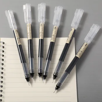 Rovno kvapaliny guľôčkové pero 0,5 mm neutrálne pero, študent uhlíka pero, na báze vody, na pero, rovno kvapaliny pero, podpis pero
