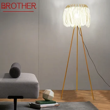 BRAT Nordic Pierko Poschodí Lampa Moderného Umenia Rodiny Iiving Izba Spálňa Tvorivosti LED Dekoratívne Stáleho Svetla