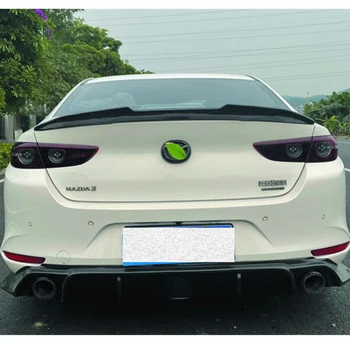 Pre NOVÉ Mazda 3 Sedan Reálne Uhlíkových Vlákien Spojler Príslušenstvo Čierny Chvost Krídlo Body Kit Prestavba PSM Štýl 2019-2022 Rok