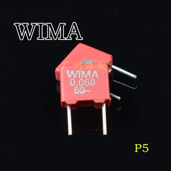 Originálne červená nemecký WeIMA WIMA 0.068 uF 683 63V WIMA Kondenzátor MKS2 100%Nový&Originálne 100%Nový&Originál
