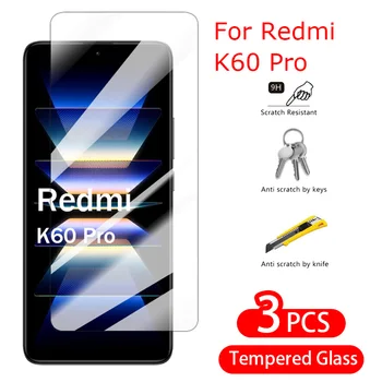 Pre Xiao Redmi K60 Pro Screen Protector 9D Tvrdeného Skla Úplné Pokrytie Displej HD Flim Predné Flim Pre Xiao mi Červené mi K60 Pro 5G