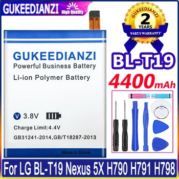 GUKEEDIANZI BL-T19 4400mAh Náhradná Batéria Pre LG Nexus 5X H790 BLT19 H791 H798 T19 BLT19 Mobilného Telefónu, Batérie + Nástroje