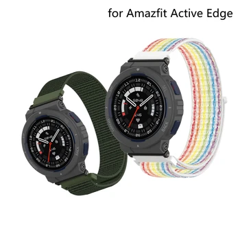 Nylon Slučky Pásmo Pre Amazfit Active Edge Popruh Smartwatch Šport Náramok Nahradenie Watchband Pre Huami Amazfit Active Edge