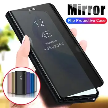 Samung A54 4G Prípade, Smart Mirror Flip Kožený Kryt Pre Samsungs Galaxy A54 54 5G 2023 54A A546B 6.4