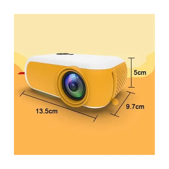 A10 Prenosný Mini videoprojektor 480 X 360 Pixelov Beamer Domáce Kino Telefón Zrkadlenie Zobrazenie Filmu Projektor Darček-EU Plug