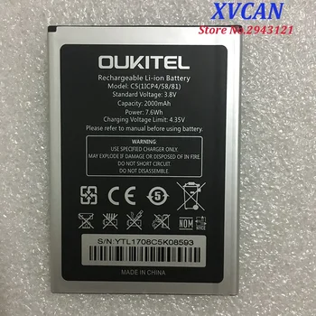 Mobilný telefón OUKITEL C5 2000mAh Originál batéria Vysoká capacit Mobilné Príslušenstvo OUKITELC5 batérie telefónu