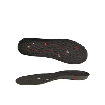 1 Pár Arch Magnetické Liečba Vložky, Pružné Masážne Vložky Športové Topánky Vankúš pre Mužov, Ženy - Veľkosť L 45-47 (Black)